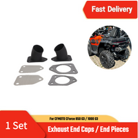 Exhaust End Caps for CFMOTO CForce 850 1000 G3 2024+ Black Stainless Steel 50mm with Seals Spark Screens