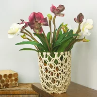 50cm 2 Fork Orchid Artificial Flower Living Room Wedding Home Decoration Table Creative Flower Arrangement Hotel Layout