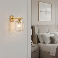 Modern Crystal LED Wall Lamp Bedroom Study Bedside Hotel Restaurant Bedside Wall Lights Living Room Decoration Luxury Wall Lamps