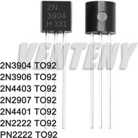 100PCS 2N2907 2N4401 2N3904 PN2222 2N5401 2N5551 2N3906 2N4403 2N2222 TO-92 TO92 Transistor