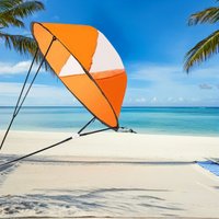 Foldable Kayak Sail for Downwind Paddling Compact Uv Protection Wind Sail with Clear View Window Compatible with Canoes