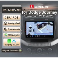 Junsun für Fiat Freemont 2012-2020 9 Zoll 4GB 64GB Android 13 Autoradio GPS Navigation Carplay DSP Bluetooth FM Lenkradbedienung Unterstützung USB AUX Eingang Rückfahrkamera Bereit 1080P Video Split