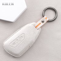 Leather Car Remote Key Case Cover Shell For Volkswagen VW Golf 8 MK8 ID-4 ID-6 For Skoda Octavia A8 For Seat Leon FR MK4 Cupra