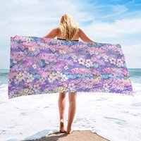 Multi-purpose Polyester Beach Towel - Ideal for Swimming, Fitness, Camping, Yoga, Travel and Beach Activities