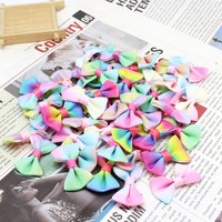 30pcs/lot Mini Macaroon Ribbon Bow Tie 25x35mm Hair Accessory Jewellery Making Wedding Favor wedding ribbon bows Tiny Satin Bows