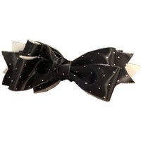 New Bow Banana Clip Satin Material Elegant Vertical Clip Polka Dot Pattern Hair Accessories Fashion Accessories