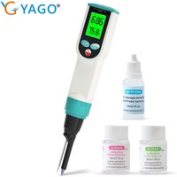 Digital Food PH Meter with KCL Kit 0.01 Resolution High Accuracy Sensor pH Tester for Meat Dough Sausage Cheese Cosmetics Soil