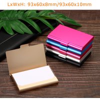 1/2Pc Creative Business Card Case Aluminum Alloy Card Holder Metal Box Cover Professional Business Card Holder Card Metal Wallet