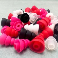 Three layers Silicone In-Ear Earphone Headset Earbud Bud Tips Earbuds eartips Earplug 6pcs/3pair