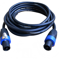 5m Professional Stage/Performance-Grade Speakon (Blue Om-Shaped Connector) Speaker Cable, Is a Dedicated Cable for Connecting Amplifiers to Professional Speakers (Line Array, Stage Monitor, Outdoor