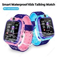 Q12 Kids Smart 2G Call Phone Watch Waterproof Mother Children GPS Monitor Boy Girls SOS Child Sports Digital Watches TrackerHT30