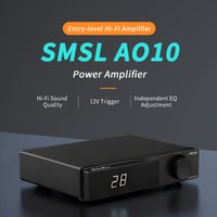 SMSL AO10 Power Amplifier Bluetooth5.3 TPA3116x2 Chip Input 12V Synchronous Switch 100Wx2 2ohm Speaker Output Class D Amplifier
