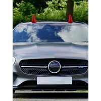 Super Cool 3D Little Devil Car Roof Decoration Devil Tentacles Cute Anti-collision Sticker Halloween Car Decoration Black Horns