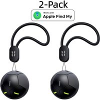 FineTrack2 Air Tracker Tags (iOS Only),Soccer-Shaped Key Finder Compatible with Apple Find My,Bluetooth Tracker for Bags