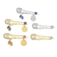 Muslim Islam Mashallah Allah Turkish Four Gul Suras Marsala of Islam In Arab Baby Pin Brooch Clothing Accessories Gifts