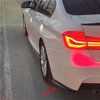 Gloss Black Rear Side Bumper Spoiler Trim Diffuser Guard For BMW F30 F31 320d 325i 330i 330d 340i M Sport 2012 2013-2019 Tuning
