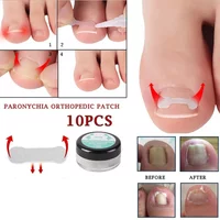 10Pcs Elastic Nail Surface Adhesive Patches Clips, Practical Daily Salon Household Manicure Pedicure Auxiliary Beauty Care Tool