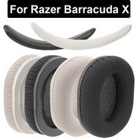 Barracuda X Earpads For Razer BarracudaX Headphone Replacement Headset Ear Pad PU Leather Sponge Foam