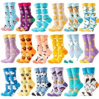 Autumn and Winter New Couple Cotton Socks, Animal Mid tube Socks, Food Personalized Trendy Socks