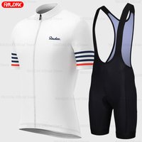 AliExpress RAUDAX 2025 Raudax Cycling Bib Shorts Men's Mountain Bike Jersey Clothing Summer Complete Racing Bicycle Clothes Quick-Dry Sports Set