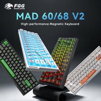Madlions mad60 V2 Mad60he Mad68 V2 Mad68 HE Magnetic Mechanical Keyboard Wired Game Keyboard 60% Hotswap RGB 8K Gamer Keyboard