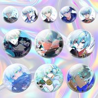 Yo Hiori Blue Lock Anime 75mm 44mm 25mm Brooch Backpack Hat Pins Accessories Toys Badge