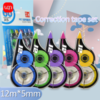 WQN-5/10PCS 5*12M Roller Large Capacity White Correct Belt Correction Belt Stationery Student Office School Stationery Supplies
