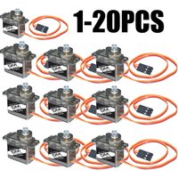 MG90S Servo Diymore 1/4/10/20 Pcs All Metal Gear 9g Upgraded Version For Helicopter Plane Boat Car MG90 9G Trex 450 RC Robot