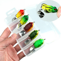 Billings box Mini Frog Lure 3cm/4.2g Artificial Frog Lure for Black Bass Boxed Lures Set Saltwater Fishing Tackle Accessories