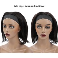 1/2/5/10 PCS Adjustable Elastic Band for Wig Edges Lace Melting Baby Hair Edge Wrap Wig Melt Bands to Lay Edge With Velcro