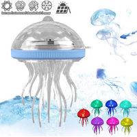 1PC Solar Pool Lights Dynamic RGB Color Changing Waterproof Hanging Decor for Outdoor Ponds Garden Bathtub Atmosphere