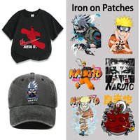 Naruto Iron on Patches Fashion Cartoon Heat Transfer Stickers Trendy Men Clothing Decals Cool Gifts Cute Anime Boys DIY Clothes