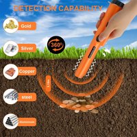 Professional Treasure Hunter Pointer Handheld Metal Detector Finder Pinpointer Probe Pinpointing Waterproof 360 Side Scan