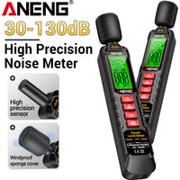 ANENG GN102 Portable Decibel Monitoring Meter High Precision Digital Sound Tester 30 130dB Noise Detector for Home Office Factor