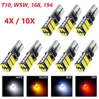 4/10 PCS Super Bright T10 W5W LED Bulbs Canbus 12V/24V Yellow Green White Car Interior Dome Courtesy Trunk License Plate Lights