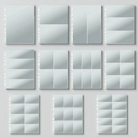 11-Hole A4 Clear Photo Album Card Pages - Ring Binder Photocards Sleeves 10/30/50 Sheets/Pack for Photos/Cards/Documents Binder