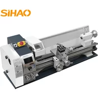 SIHAO Mini-Metalldrehmaschine, Metall-Mini-Drehmaschine, bürstenlos, gebürstet, variable Geschwindigkeit, 1200 W, 220 x 600, 220 x 750, 220 x 500, 180 x 350
