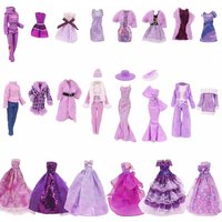 30Cm Doll Clothes Cute Plush Overcoat Outfit Princess Dress Fashionable Suit For Barbies 11.8inch Doll Casual Clothing Girl Gift