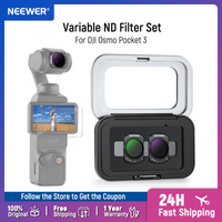 NEEWER Variable ND Filter Set ND2-32 & ND64-512 Neutral Density Action Camera Lens Filter Accessories for DJI Osmo Pocket 3