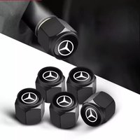 5pcs Car Wheel Tire Valve Caps Airdust Covers Accessories For Mercedes Benz AMG Class A W222 W204 W214 CLS CLE CLA Pendant
