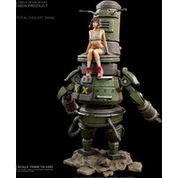 resin soldier model GK73MM Robot and Girl Unassembled and unpainted DIY kit 752