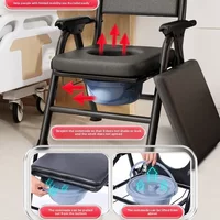 Practical Classic Practical Classic Elderly Toilet Mobile Toilet Disabled Toilet Chair Foldable Patient Pregnant Woman