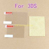 1set HD Clear Protective Film For Nintendo 3DS LCD Transparent Protector Skin 2 in 1 Top Bottom screen PET protective film