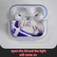 Jujutsu Kaisen Gojo Satoru Earphone Case for Apple Airpods 4 2 3 Pro Transparent Anime AirPods Case