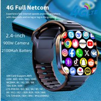 M99 Smartwatch 2.4inch Larger Amoled Screen 12 Panel Menu Android 10.0 OS 4G Smart Watch With 190° Rotary Camera 2100Mah Battery