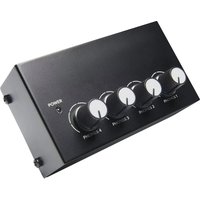 Professional Audio Video & Lighting Mini Portable Headphone Amplifier with 1-in 4-out 4-Headphone Connections