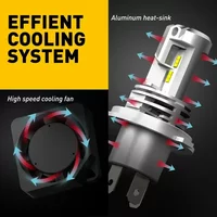 2Pcs H4 LED Headlight 30000LM Canbus Plug&Play High Low Beam Motorcycle Bulb H7 H11 H9 H8 9005 HB3 9006 HB4 6500K Car Lamp 24V