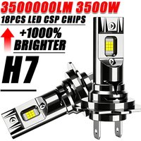 H7 H4 LED CANBUS Bulb 3500000LM 3500W Super Bright 6000K Led Light for Car Wireless Automobile Motorcycle Diode Headlight Lamp