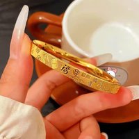 9999 genuine gold 24K women's financial luck lucky gold bracelet gold jewelry gift girlfriend gold bracelet