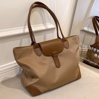 New Women's Large Capacity Nylon Tote Bag for Commuting Versatile Shoulder Bag Student Class Use